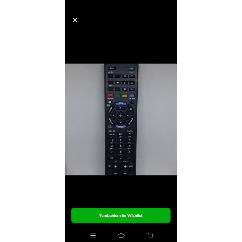 REMOTE REMOT SMART TV LED SONY RM-GD023 RM-GD027 SEPERTI ORIGINALL
