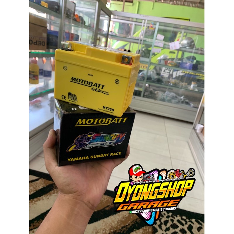 aki kering Honda beat motobatt MTZ5S Gel Motobatt motor