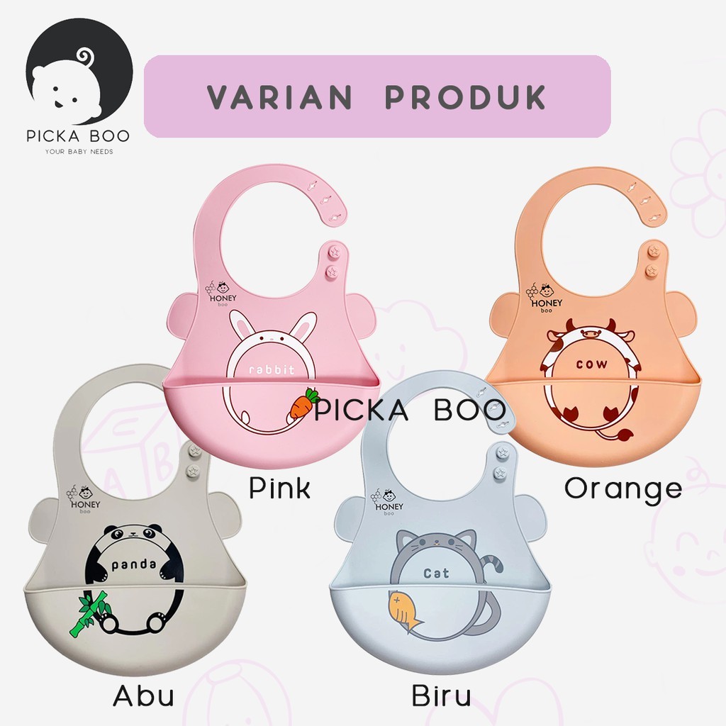 PICKA BOO Celemek Makan Bayi Baby Bib Slaber