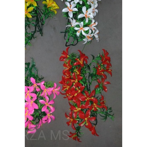 ✽ Bunga Tempel Gantung Hiasan Dinding Tembok Kayu Tanaman Hias Plastik ➥