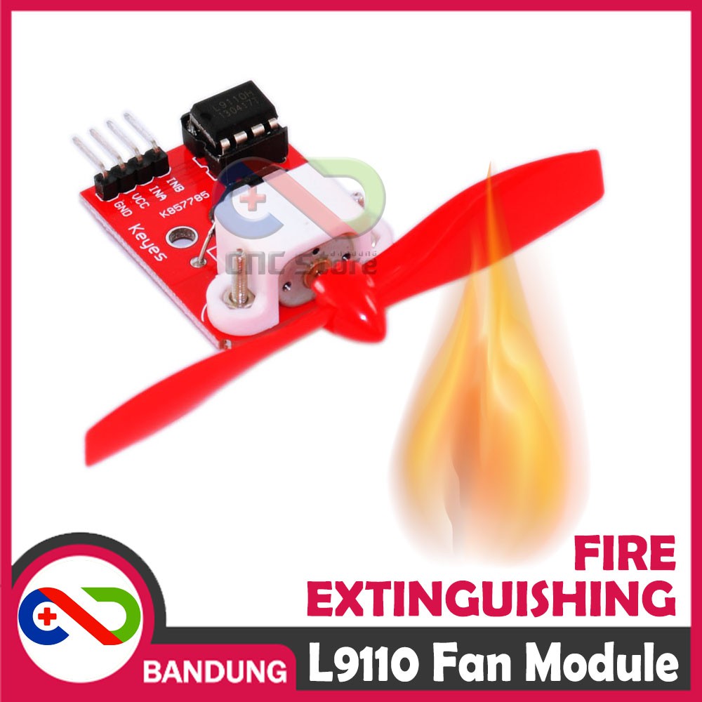 L9110 FAN 5V MODULE XD67 FOR FIRE EXTINGUISHING ROBOT KIPAS PEMADAM API ARDUINO FIGHTING FLAME KIT