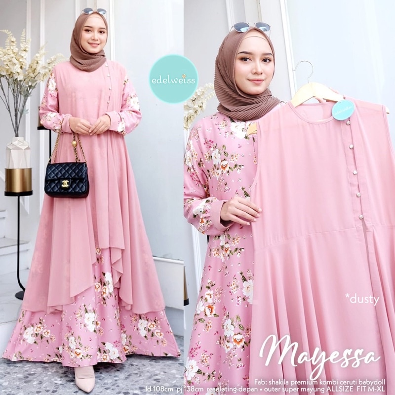 MAYESSA SET / SET DRESS CARDY ORI BY EDELWEISS SOLO
