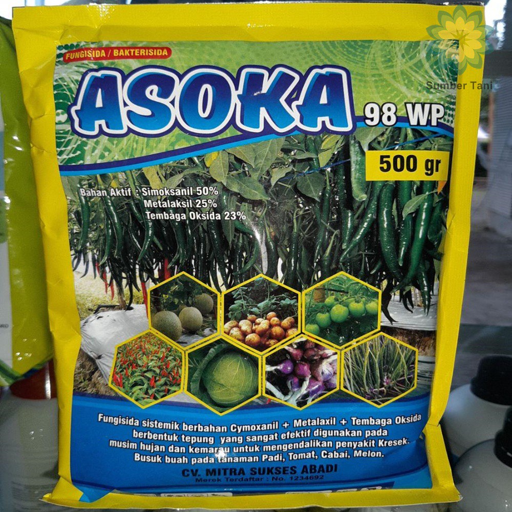 Fungisida Bakterisida ASOKA 98WP 500 Gram