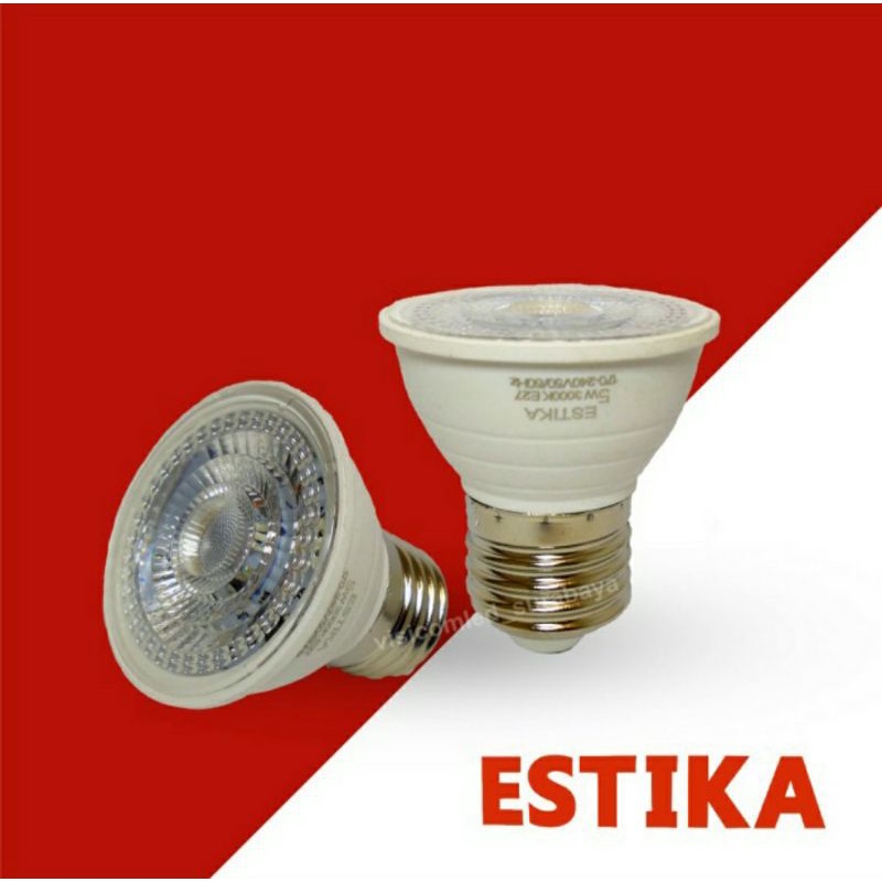 Estika Lampu led sorot halogen Spotlight e27 5Watt. E-27 5W