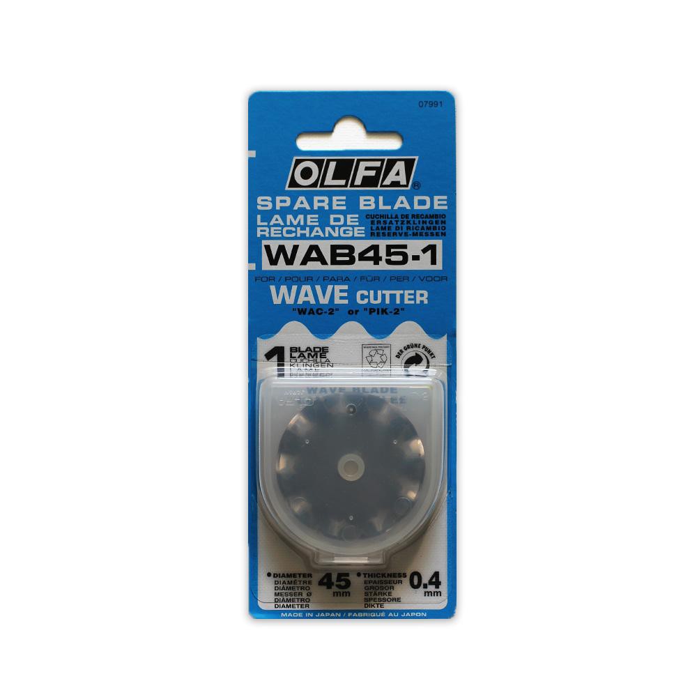 

OLFA WAB45-1 Wave Blade 45 mm / Refill Rotary Cutter Wavy Blades WAB45-1