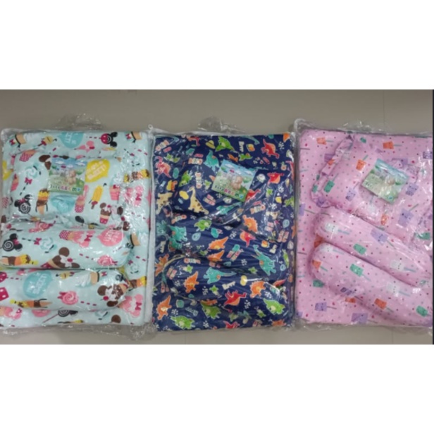 Kasur Bayi Set / Bantal + Guling / Kasur Lipat Size 75 x 50 cm Mini Bantal Guling Bayi Boneka