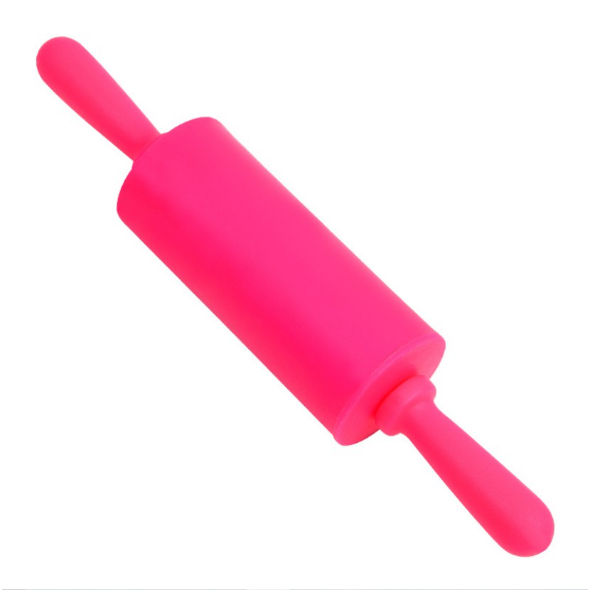 Rolling Pin Silicone Mini 23cm Penggilas Adonan Silikon Anti Lengket