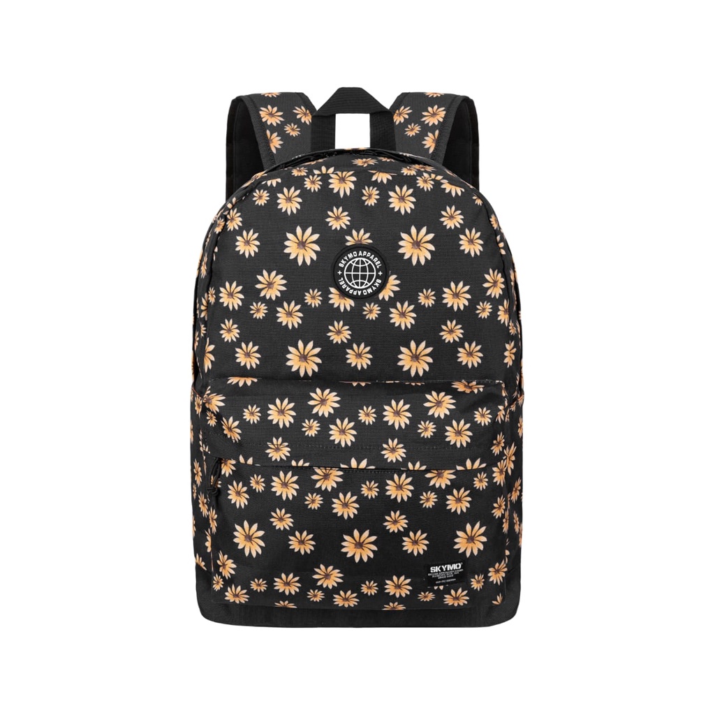 SKYMO FLOWER YELLOW BLACK BAG PACK