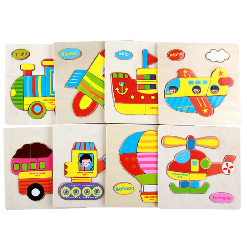 Puzzle Kayu 2D Wooden Puzzle Mini Puzzle Kayu Mainan Puzzle Anak Mainan Kayu 265-1