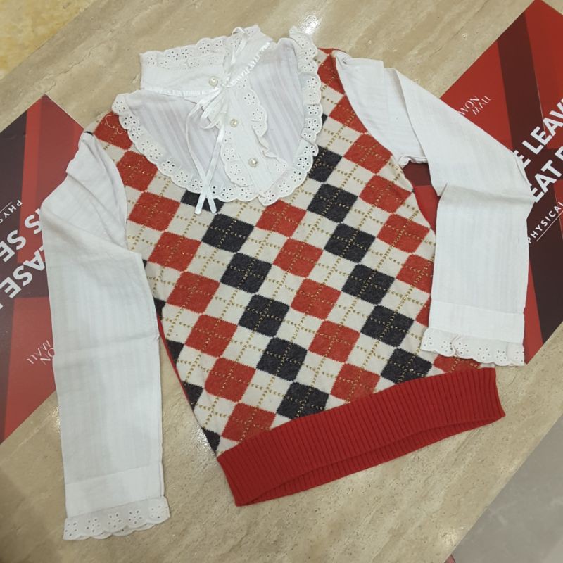 ZARA ORIGINAL DIJAMIN READY Blouse Rajut 3D Knit Cardigan Spandex Wanita SALE 80% GARANSI TERMURAH