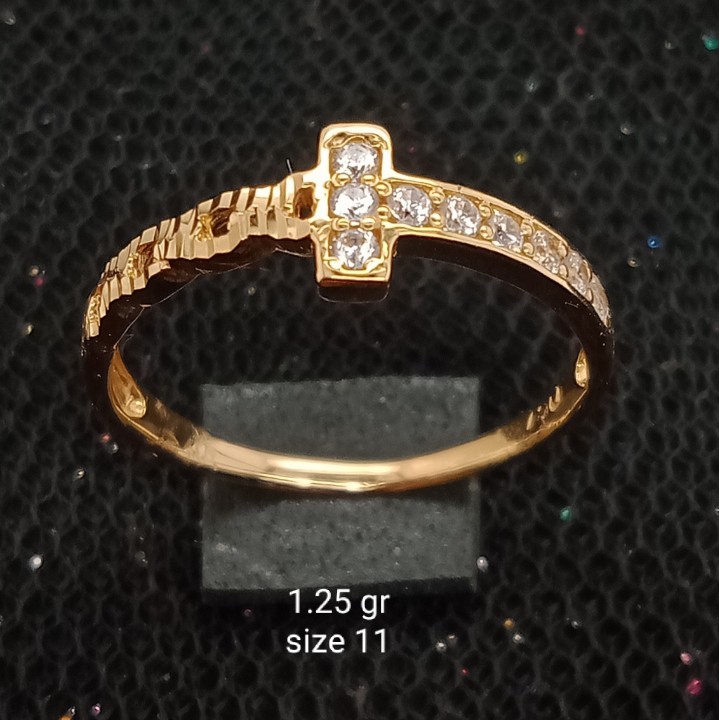 Cincin Emas 17K - 1.25 gr Kadar 750 - 1444