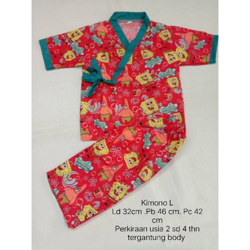 Bisa Cod Baju Tidur Anak Kimono 2 Tahun Sd 6 Tahun