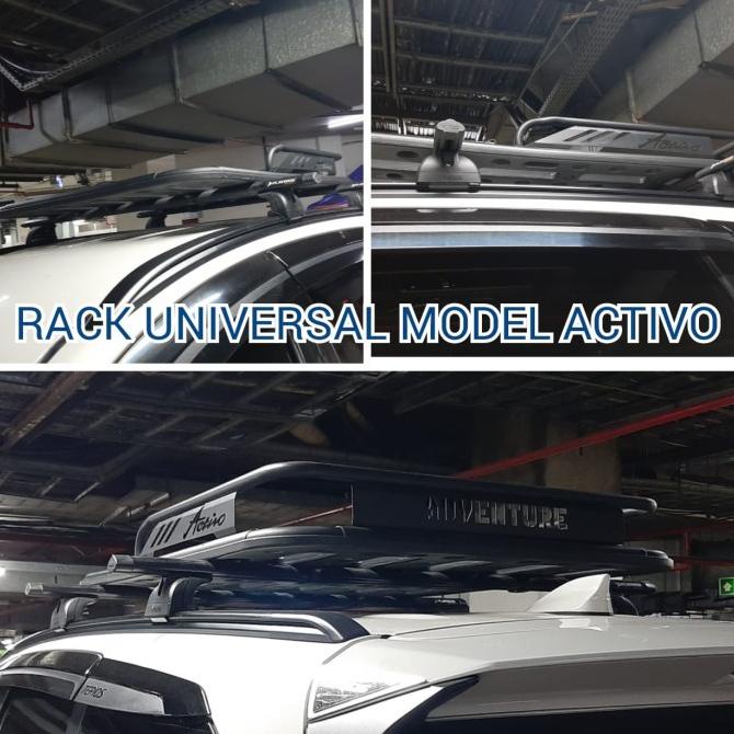 Paket Rack Atas Plus Jepit Roof Rail Mobil All New Pajero Sport 2016