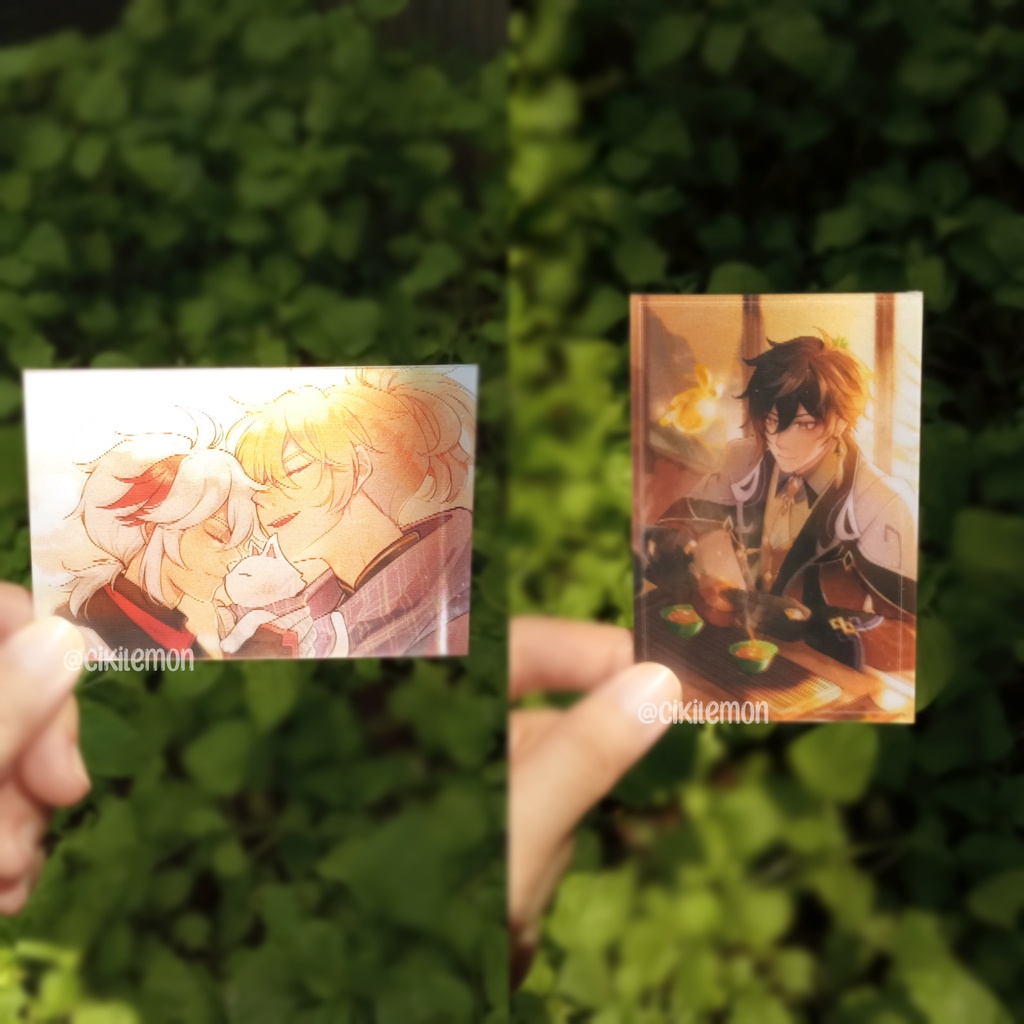 [FANMERCH] GENSHIN IMPACT LENTICULAR CARD - ZHONGLI KAZUHA