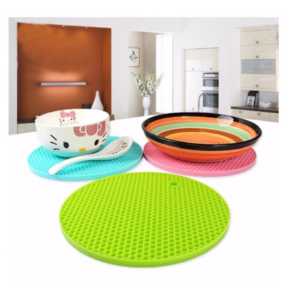 TATAKAN ALAS PANCI PIRING GELAS SILIKON TAHAN PANAS [SWEETSPACE]