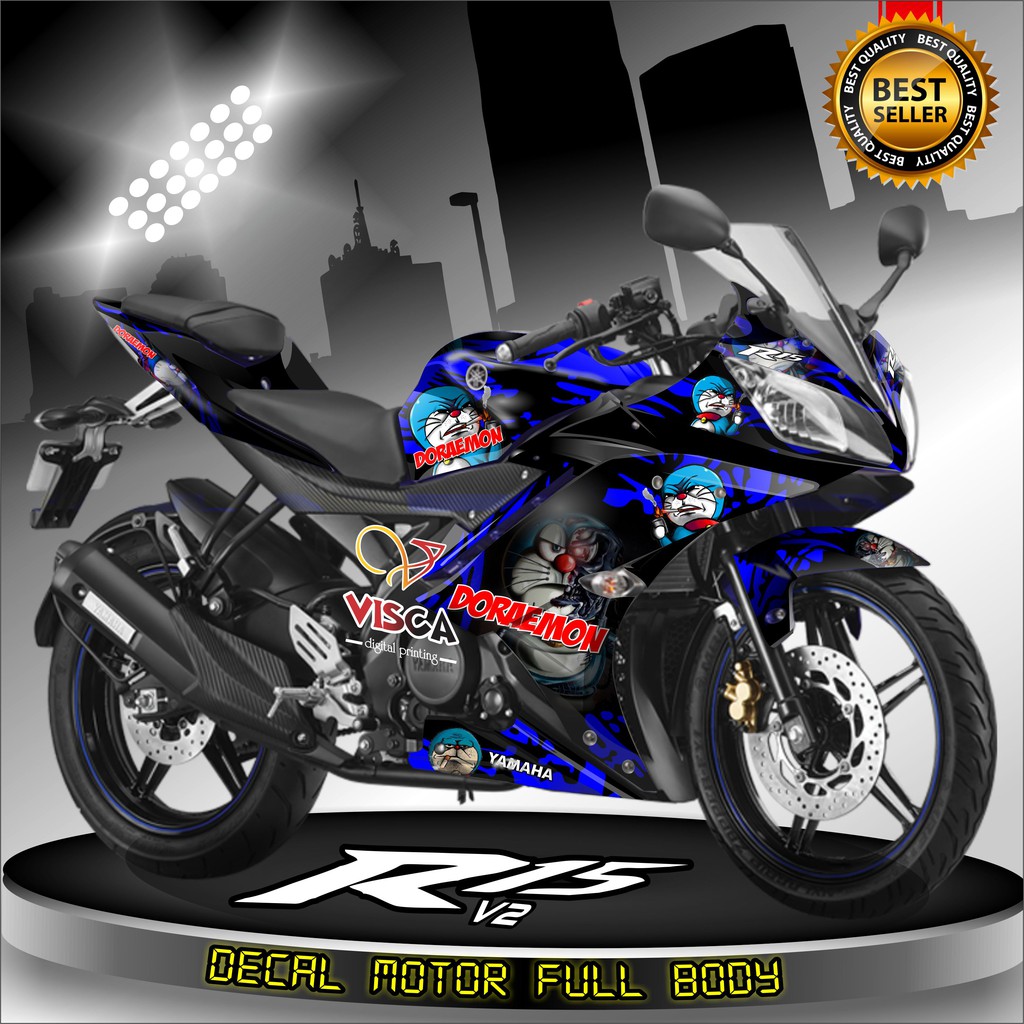 Decal R15 V2 Full Body Stiker R15 V2 Full Body Dekal R15 V2 Doraemon Preman