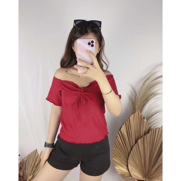 BELLA RIB CROPTOP Grosir@ 35