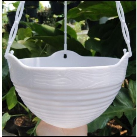 POT LEBAH GANTUNG PUTIH / POT TANAMAN DAN BUNGA HIAS / POT GENTONG