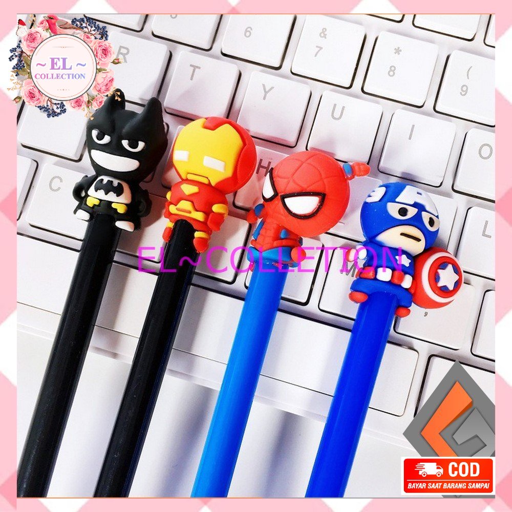 

Pena Hero / Pulpen Gel Karakter hero / Pen hero Alat Tulis Stationary Murah