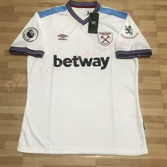 New Jersey West Ham United Away 2018 / 2019 Official + Patch Epl