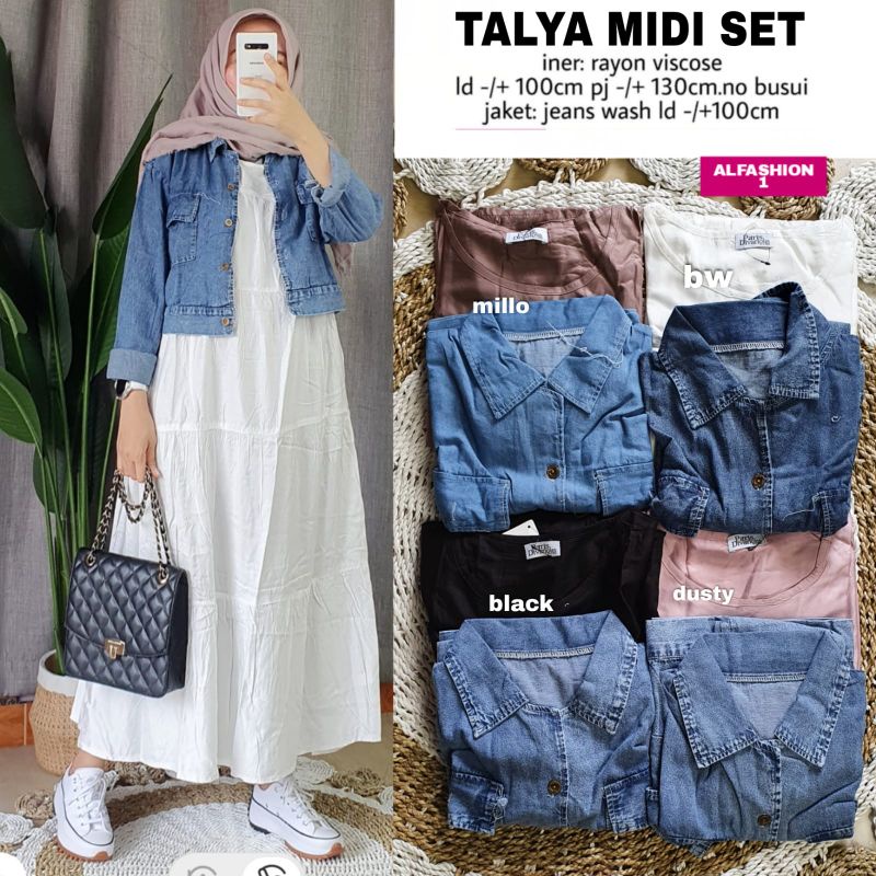 Talia Midi set ori by Alfashion setelan wanita terbaru