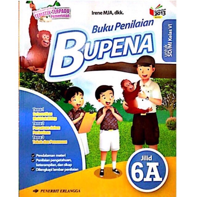 Buku Penilaian Bupena kelas 6A SD MI