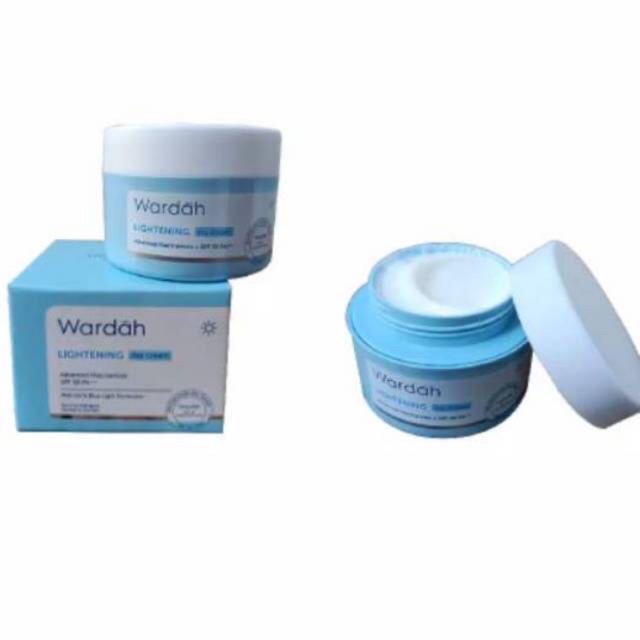 `ღ´ PHINKL `ღ´ ᘺᗩᖇᕲᗩᕼ Wardah day cream lightening biru moisturizer  pelembab wajah