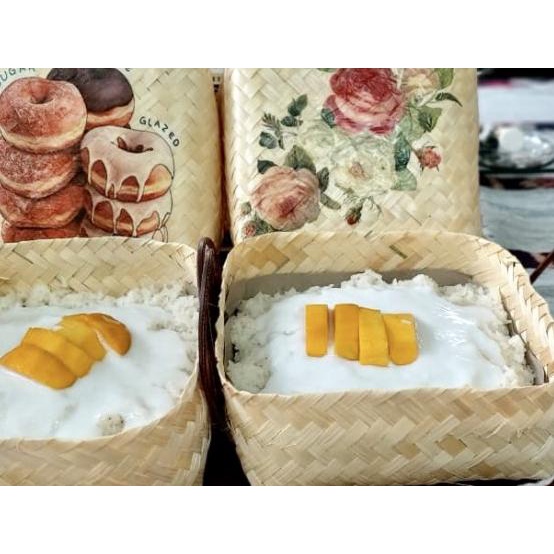 

Besek Hias ukuran 25 x 25 cm