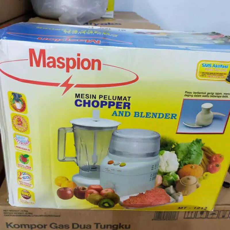 Maspion Chopper & Blender Plastik MT-1212