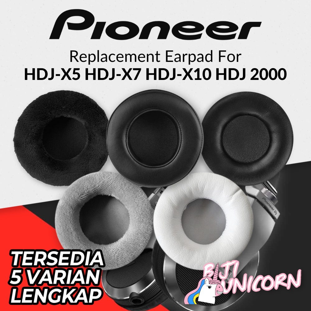 Earpad Earcup Ear Cushion Pioneer HDJ-X5 HDJ-X7 HDJ-X10 HDJ 2000 Busa Bantalan Foam
