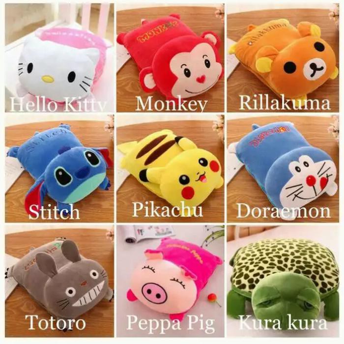 Balmut Karakter Bantal Selimut -Boneka Selimut - Helokitty -Sale