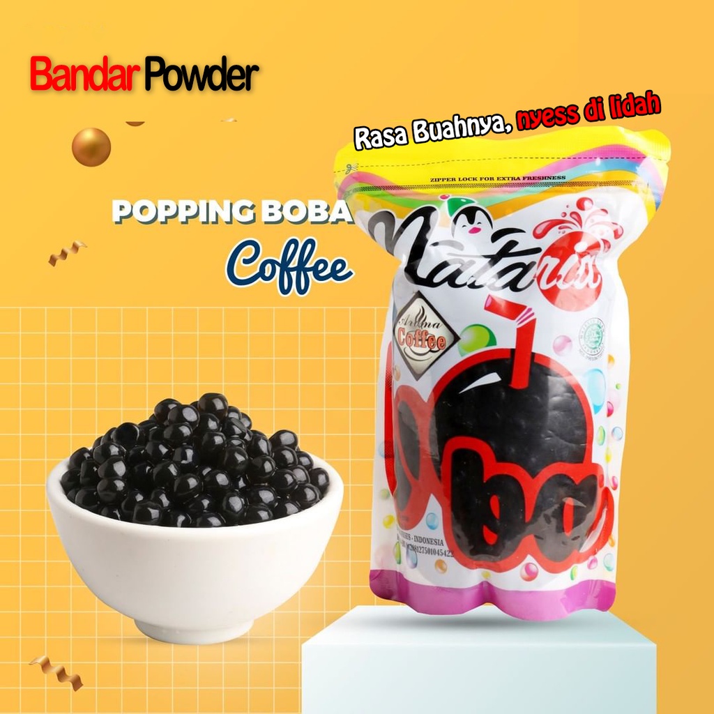 

Popping Boba Coffee 500gr - Poping Jelly Nataria - Bandar Powder