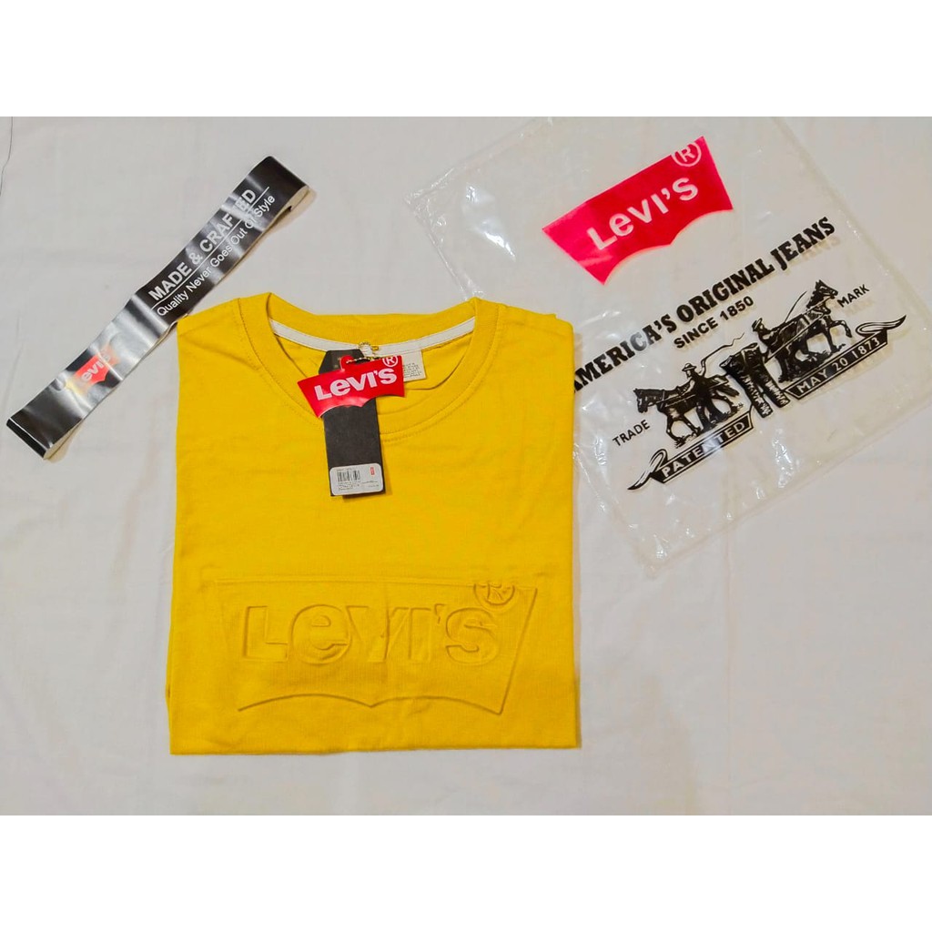 Kaos Levi's Pria Embos Timbul Original/Kaos Levis Import Pria/Kaos Pria Levis 501