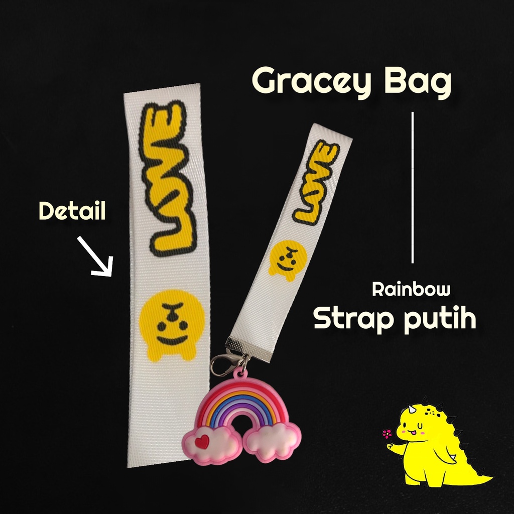 Gracey Bag Gantungan Kunci Rainbow