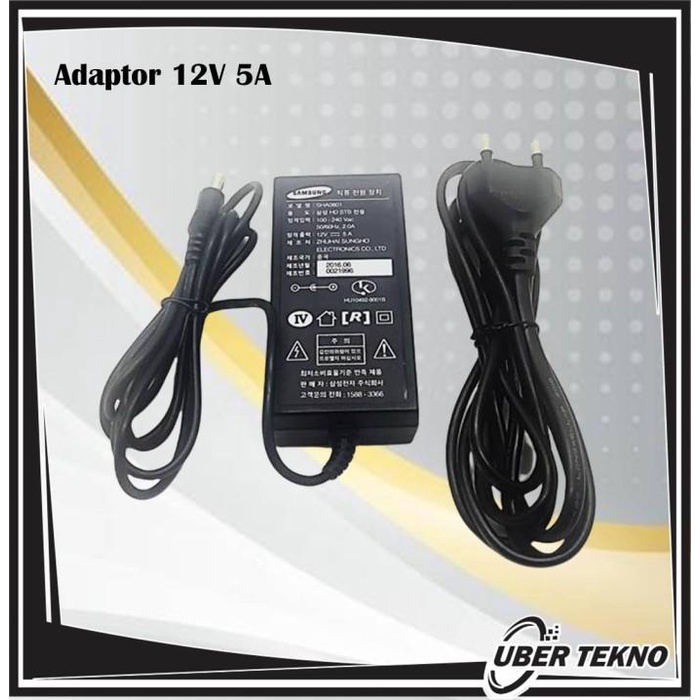 Adaptor 12V 5A Samsung - Adaptor DC 12V - Adaptor DVR CCTV LED