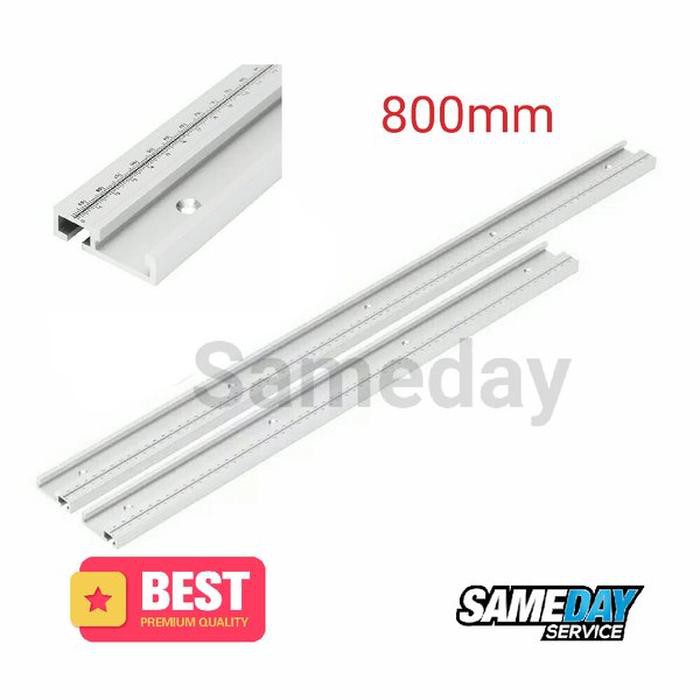 Miter Track Plus Meteran 800mm T-track T-slot Track Saw Plunger Saw Table saw T Track Table Router