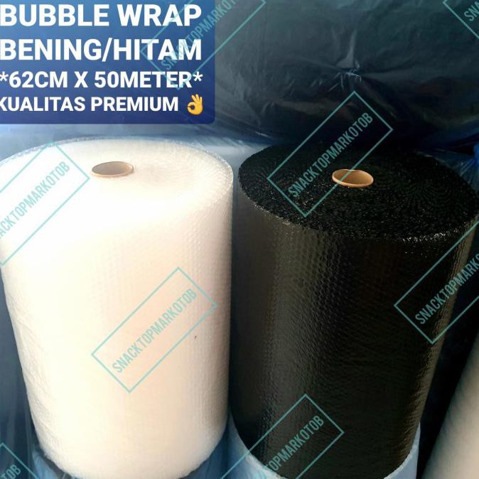 

Ready Oke] Bubble Wrap Bening / Hitam 62Cm X 50M Tebal / Bubblewrap Kuat Bandung - Random