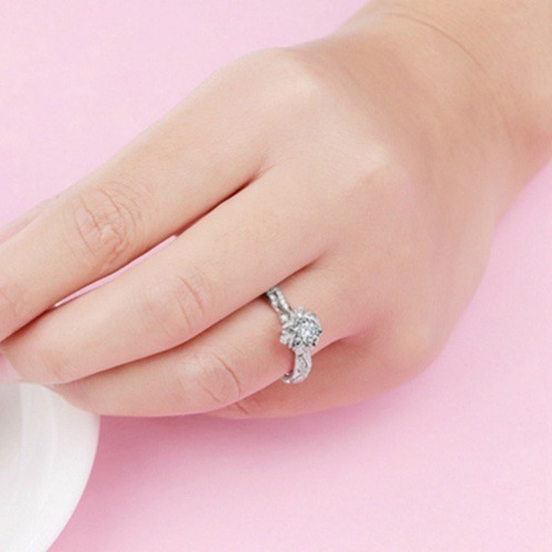 Cincin Wanita Model Hollow Out Untuk Pernikahan / Pertunangan