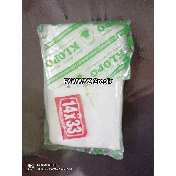 Plastik PE Klopo 14x33, Plastik PE 1kg, Plastik PE Es Batu 14x33 Plastik Gula