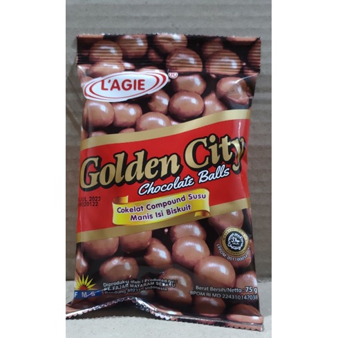 

Lagie golden Coklat/ Chocolate city ball 75gr