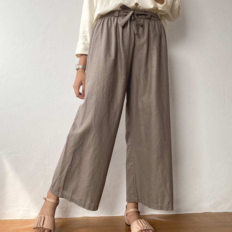 celana kulot linen basic jumbo//celana kulot murah//celana kulot besseller