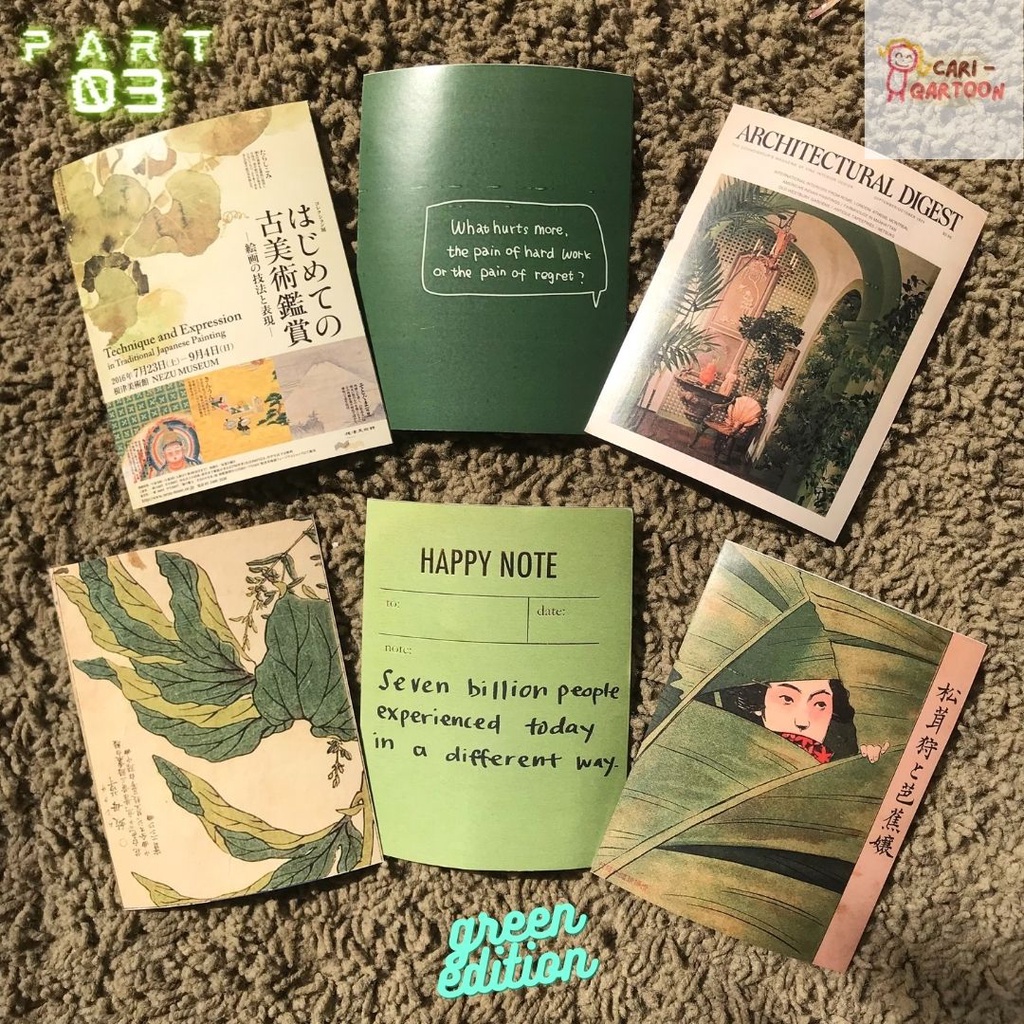 

STICKER POSTER MINI AESTHETIC - PART 3 GREEN EDITION