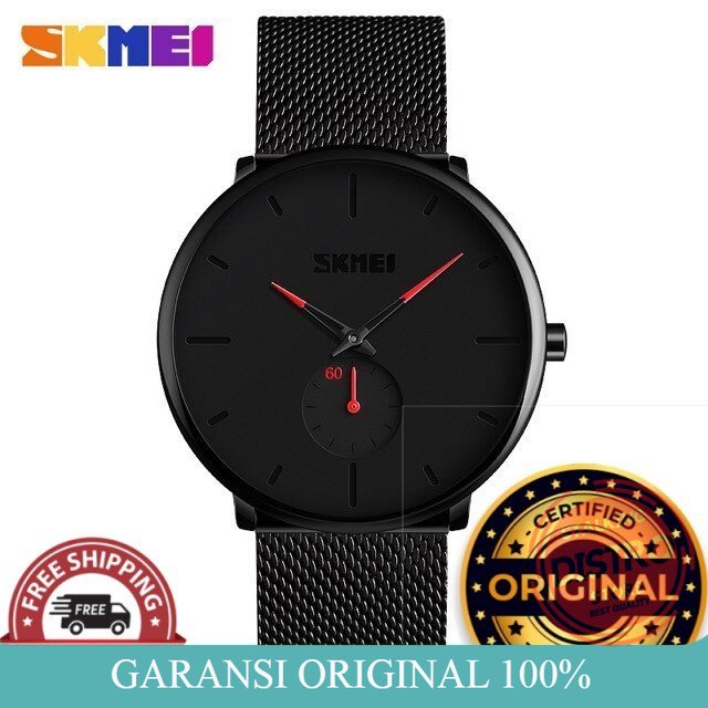 Jam Tangan Pria SKMEI 9185 ORIGINAL Jam Tangan Pria Analog Rantai Pasir