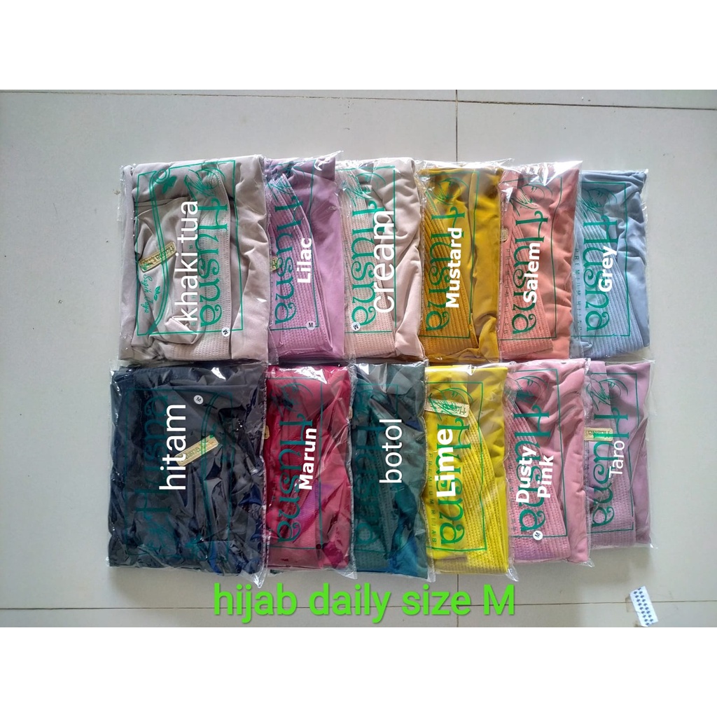 Husna Hijab Instant  Daily Series Size M  Jersey Premium