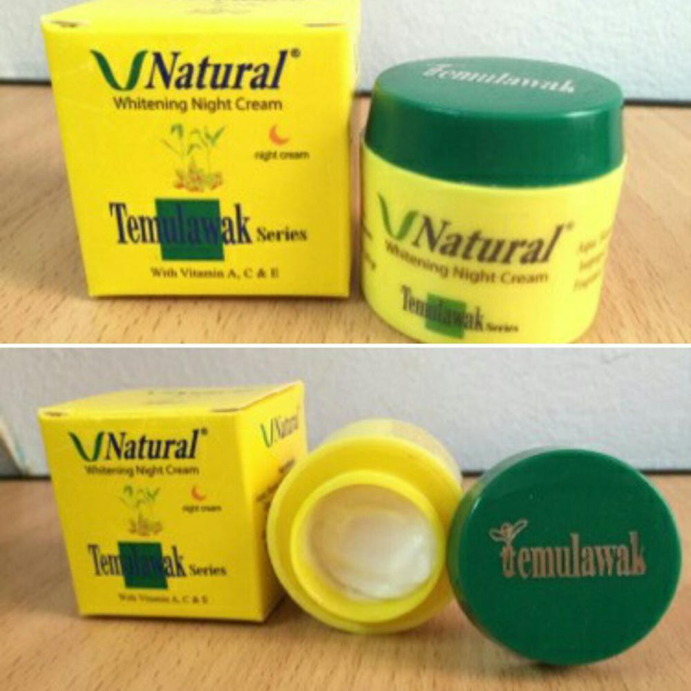 Cream Malam Temulawak V Natural Original/ BPOM