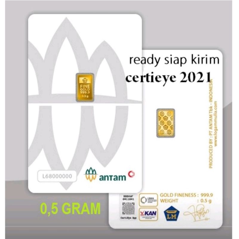 LM antam 0.5 gram 2022