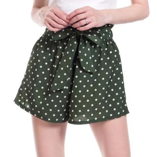 Celana Pendek Wanita Casual Longgar Pinggang Karet Motif Celana Pendek Wanita Casual Longgar Pinggang Karet Motif