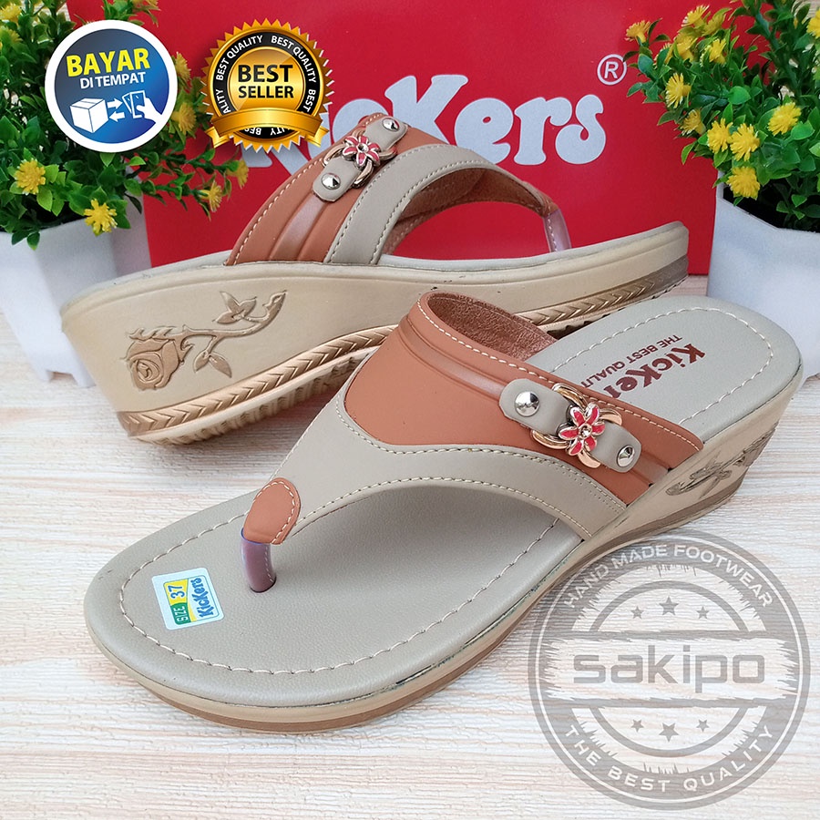 PROMO 8.8 !! SANDAL WANITA DEWASA SANDAL REMAJA WEDGES JAPIT TERBARU TERMURAH KEREN TRENDI / SAKIPO