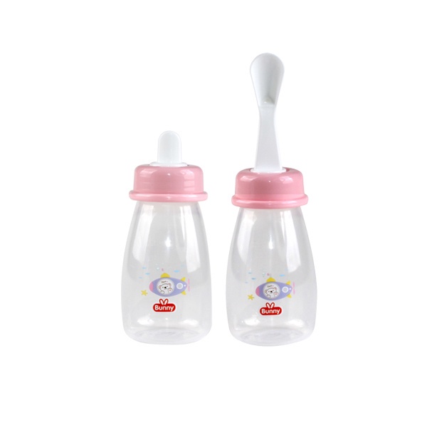 BOSU378 LUSTY BUNNY BOTOL SENDOK 4OZ PP SQUUEZE FEEDER WITH PP SPOUT AND PP SPOON ADB2808