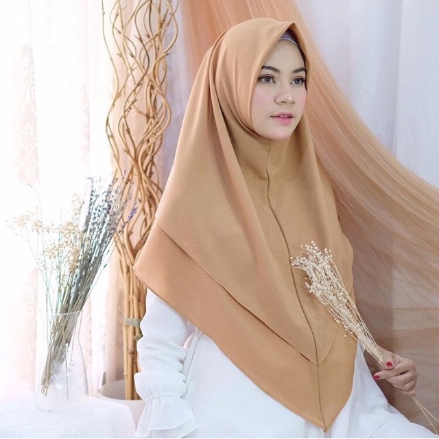 Delia instant khimar layer diamond crepe italiano (beli 3=100k)-4